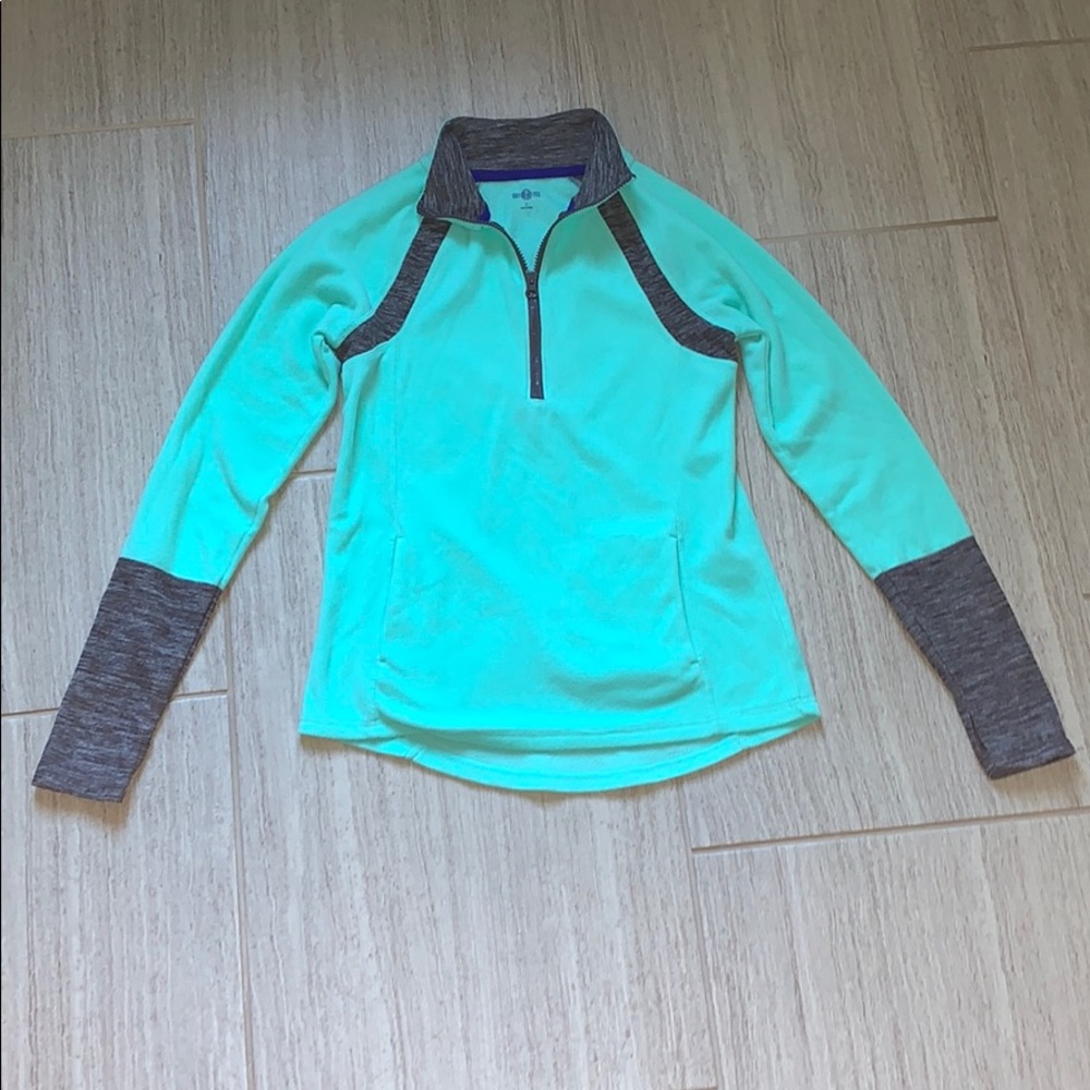 Quarter zip mint fleece